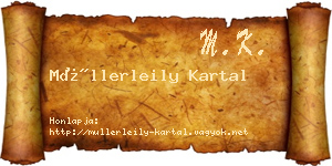 Müllerleily Kartal névjegykártya